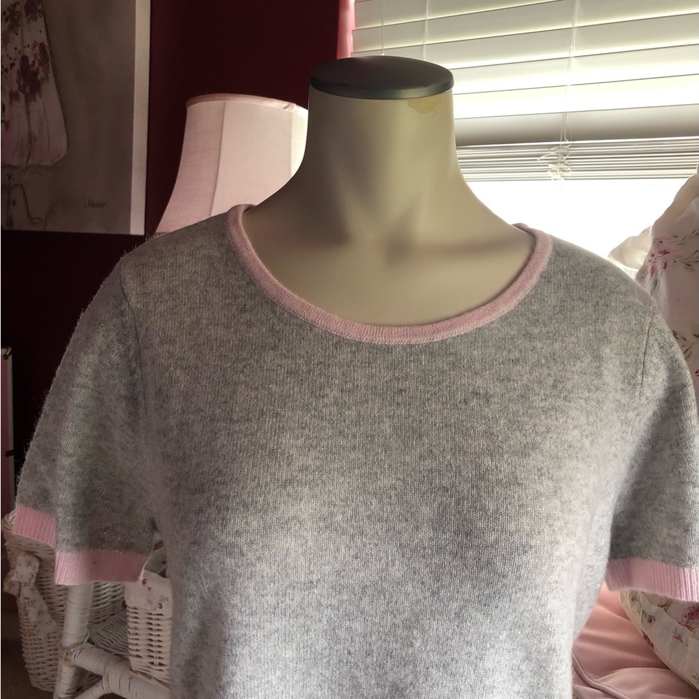 Cashmere Sweater Short Sleeve